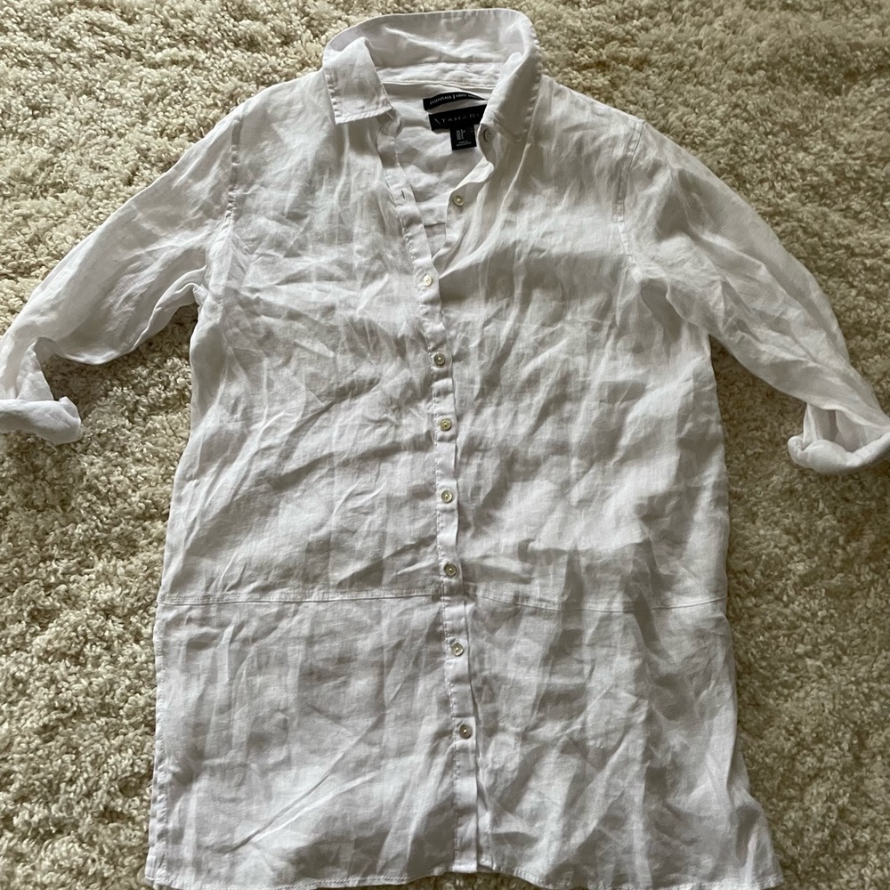 Tahari essentials. 100% linen. Size small. Excellent condition.